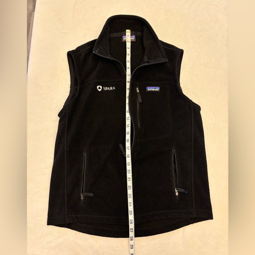Patagonia Black Fleece Vest with Logo